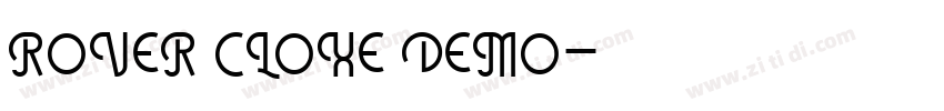 ROVER CLOXE DEMO字体转换